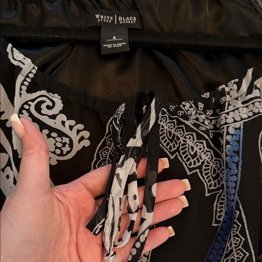 White House Black Market Paisley Dress Small - Picture 5 of 9